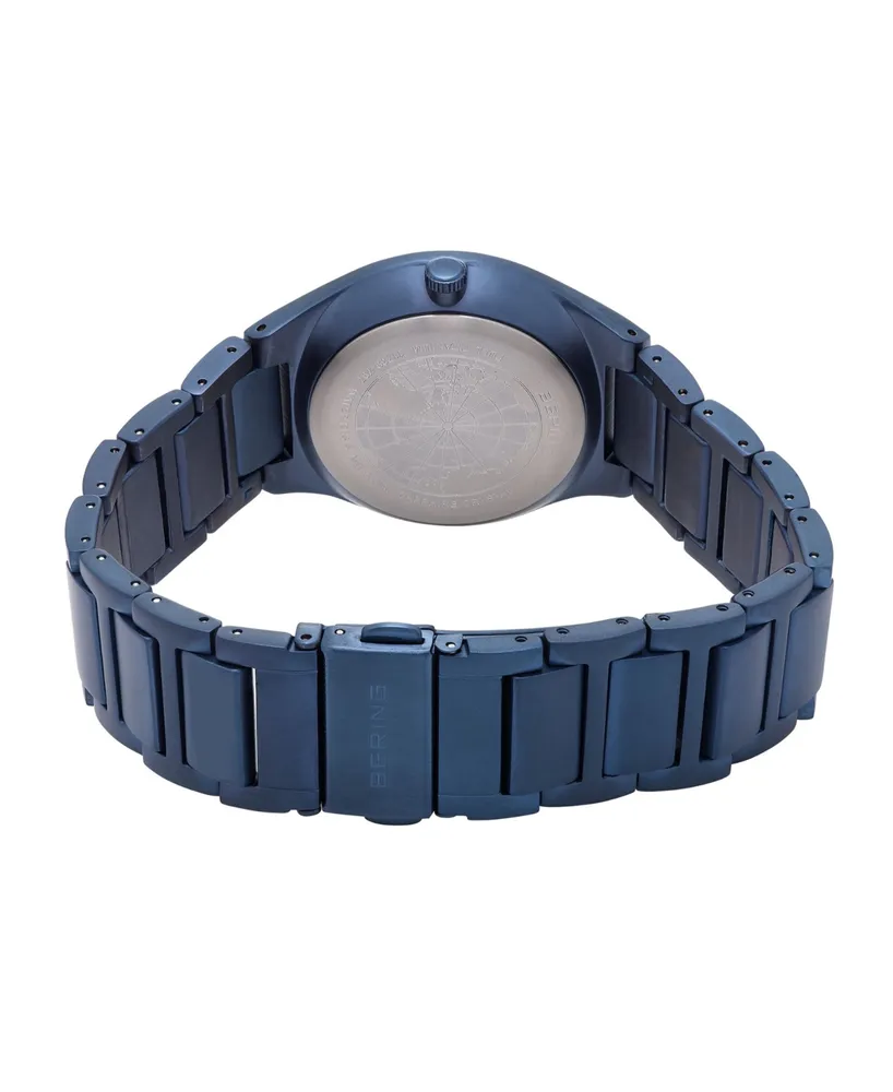 Bering Men's Blue Titanium Bracelet Watch 39mm