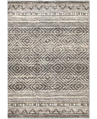 Orian Adagio Coastal Pier Silver Tone 6'5" x 9'6" Area Rug