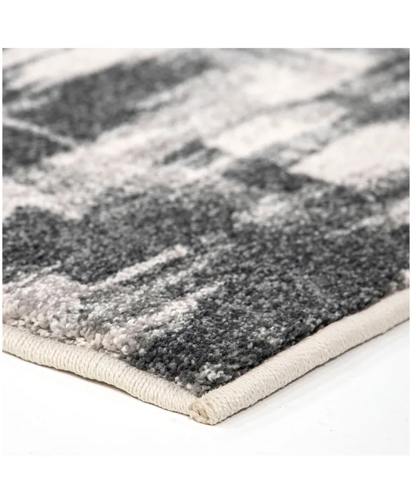 Orian Riverstone Impasto Gray 7'10" x 10'10" Area Rug