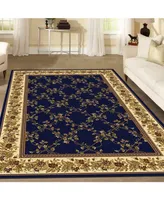 Closeout! Km Home 1427/1740/Navy Navelli Blue 3'3" x 5'4" Area Rug