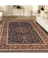 Closeout! Km Home 1318/1542/Navy Navelli Blue 7'9" x 11'6" Area Rug