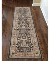 Closeout! Km Home //Brown Gerola Brown 2'2" x 7'7" Runner Rug