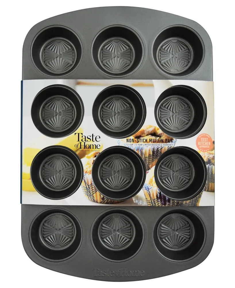 Taste of Home 12 Cup Non-Stick Metal Muffin Pan