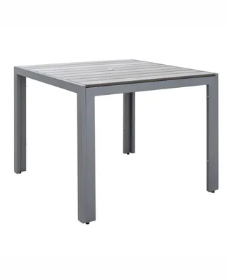 Corliving Distribution Gallant Sun Bleached Square Outdoor Dining Table
