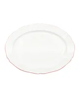 Twig New York Amelie Roseate Rim 14" Oval Platter