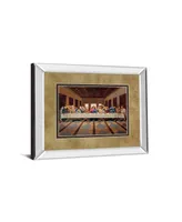 Classy Art Last Supper Mirror Framed Print Wall Art - 34" x 40"