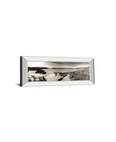 Classy Art The Wind in The Dunes Il by Noah Bay Mirror Framed Print Wall Art - 18" x 42"