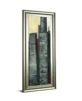 Classy Art Urban Landscape Iv by Norman Wyatt Framed Print Wall Art - 18" x 42"