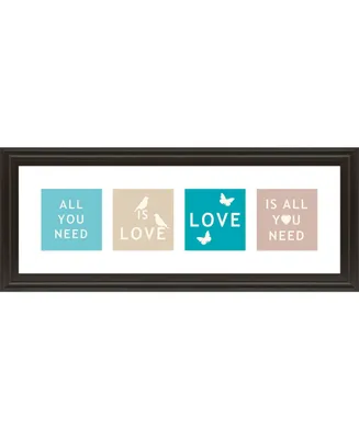 Classy Art Words of Kindness Il by The Vintage - Like Collection Framed Print Wall Art - 18" x 42"