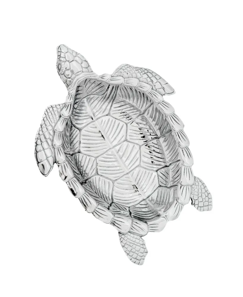 Arthur Court Designs Aluminum Sea Turtle Oval Bowl