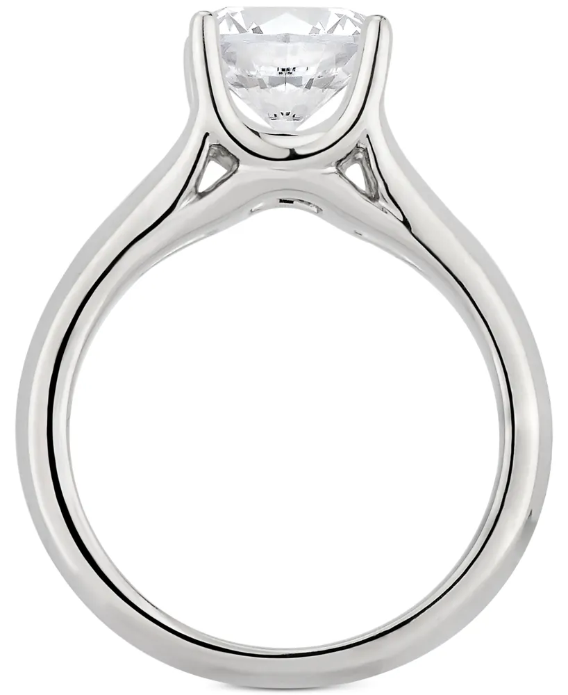 Gia Certified Diamond Solitaire Engagement Ring (2 ct. t.w.) in 14k White Gold