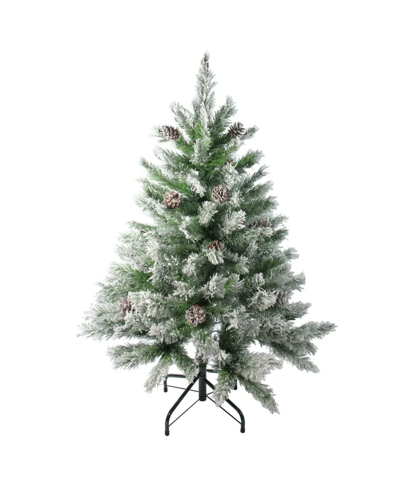 Northlight 4' Flocked Angel Pine Artificial Christmas Tree - Unlit