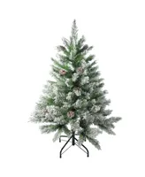 Northlight 4' Flocked Angel Pine Artificial Christmas Tree - Unlit