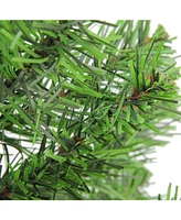 Northlight 28" Balsam Pine Artificial Christmas Tree in Burlap Base - Unlit