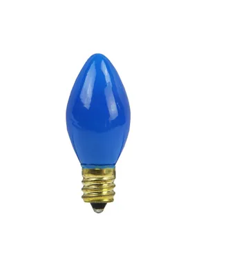 Northlight Pack of 25 Opaque C7 Blue Christmas Replacement Bulbs