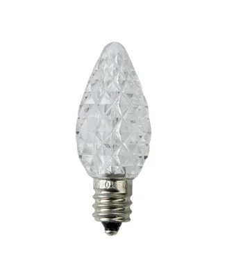 Northlight Pack of 25 Faceted Led C7 Pure White Christmas Replacement Bulbs