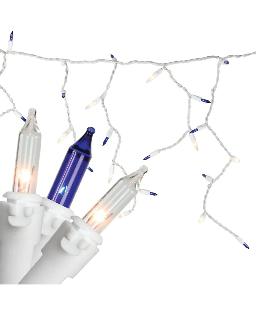 Northlight Set of Clear Mini Icicle Christmas Lights 3" Spacing