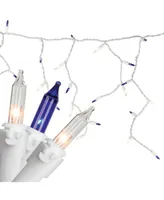 Northlight Set of 150 Clear Mini Icicle Christmas Lights 3" Spacing