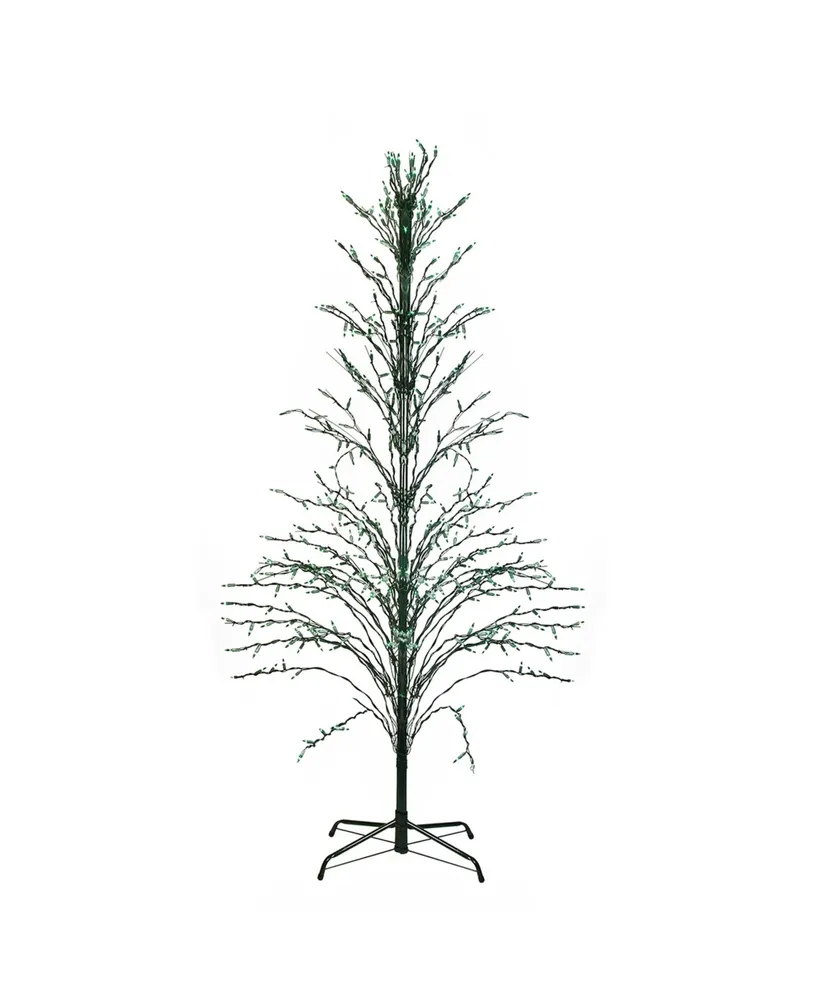 Northlight 4' Lighted Christmas Cascade Twig Tree Outdoor Decoration