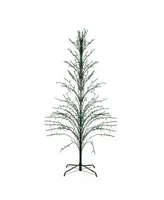 Northlight 4' Lighted Christmas Cascade Twig Tree Outdoor Decoration