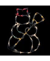 Northlight 15" Lighted Snowman Double Sided Christmas Window Silhouette Decoration