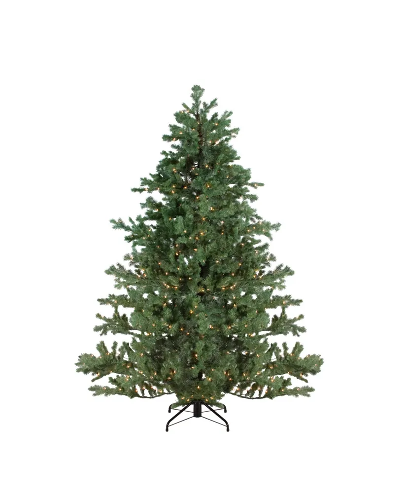 Northlight 7.5' Green Pre-lit Mountain Pine Artificial Christmas Tree - Clear Lights