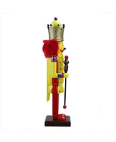 Northlight 14" Decorative Yellow and Red Sugar Daddy King Wooden Christmas Nutcracker Figure