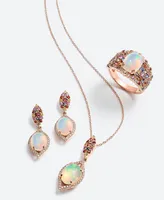 Le Vian Multi-Gemstone (1-3/8 ct. t.w.) & Vanilla Diamond (1/8 ct. t.w.) 20" Pendant Necklace in 14k Rose Gold