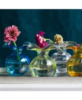 Vietri Hibiscus Glass Small Fluted Vase