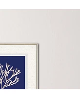 Paragon Seaweed on Navy I Framed Wall Art Set of 2, 27" x 27"