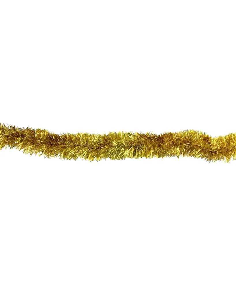 Northlight 50' Traditional Deep Gold 8 Ply Christmas Foil Tinsel Garland - Unlit