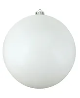 Northlight Winter White Shatterproof Shiny Christmas Ball Ornament 10" 250mm