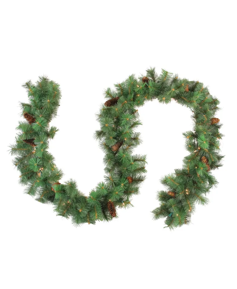 Northlight 9' Pre-Lit Royal Oregon Pine Artificial Christmas Garland - Clear Lights