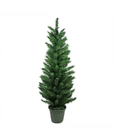 Northlight 4' Potted Virginia Pine Artificial Walkway Christmas Tree - Unlit