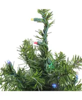 Northlight 18" Pre-Lit Led Canadian Pine Artificial Christmas Tree - Multi Lights