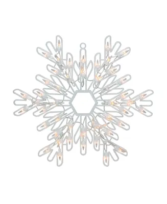 Northlight 15.25" Lighted Snowflake Christmas Window Silhouette Decoration
