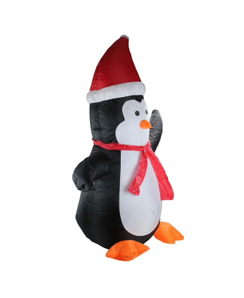 Northlight 4' Inflatable Festive Penguin Lighted Christmas Yard Art Decoration