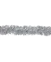 Northlight 12' Soft Iridescent Silver Spiral Christmas Tinsel Garland - Unlit