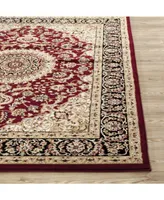 Main Street Rugs Montane Mon101 Burgundy 3'3" x 5' Area Rug