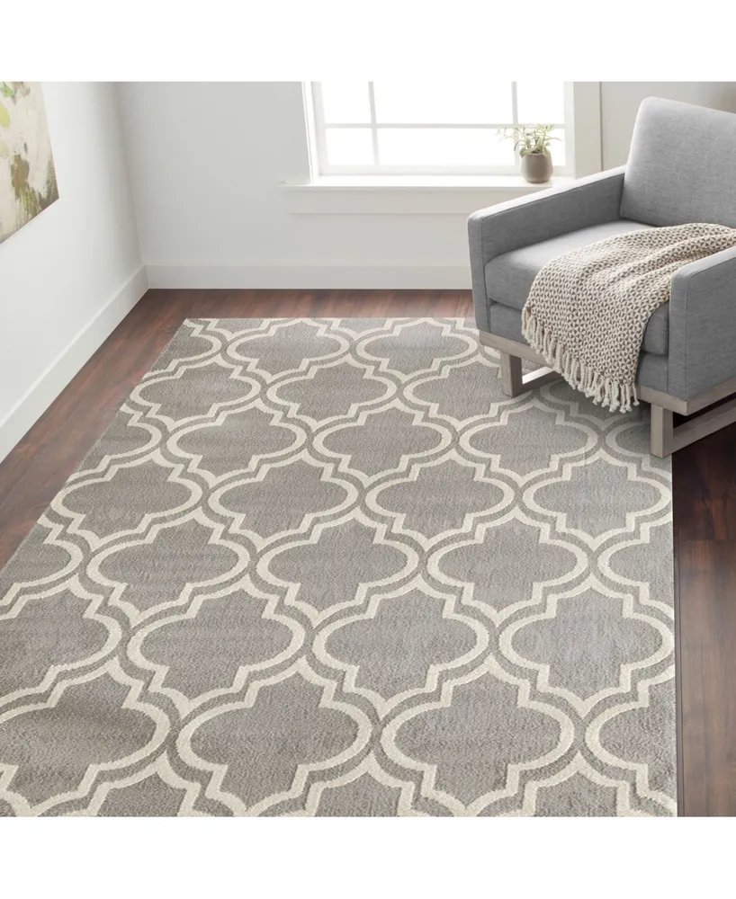 Main Street Rugs Haven Hav9101 Gray 5' x 7' Area Rug