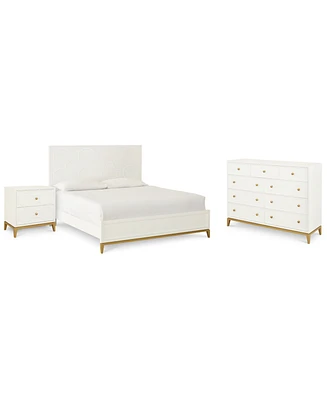 Chelsea 3-Pc. Bedroom Set (King Bed, Dresser, Nightstand)