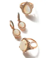 Le Vian Chocolatier Neopolitan Opal (2-3/8 ct. t.w.) and Diamond (5/8 ct. t.w.) Drop Earrings in 14K Rose Gold