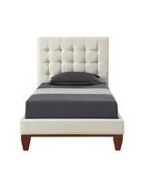 Inspired Home Bond Linen Upholstered Twin Platform Bedframe