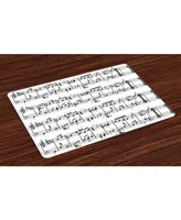 Ambesonne Music Place Mats