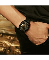 Jbw Men's Echelon Diamond (1/4 ct. t.w.) Watch in Black Ion-plated Stainless Steel 41mm
