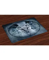 Ambesonne Horror House Place Mats