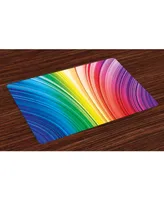 Ambesonne Colorful Place Mats