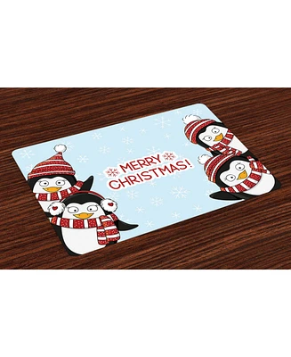 Ambesonne Christmas Place Mats