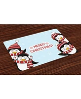 Ambesonne Christmas Place Mats