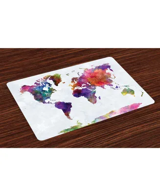 Ambesonne Watercolor Place Mats
